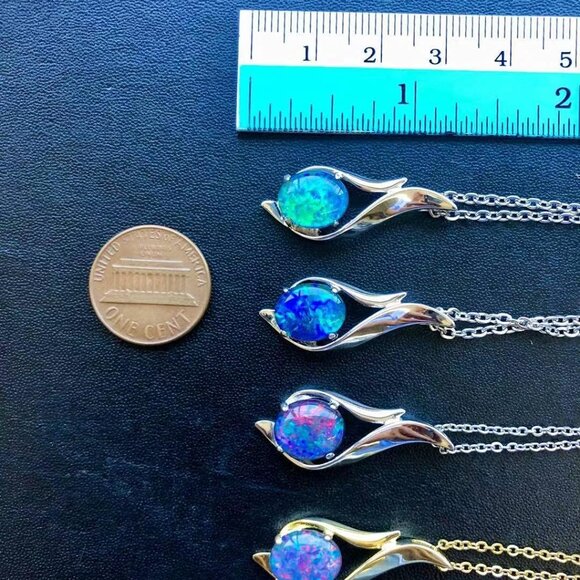 Australian Black Opal Triplet OR Solid Australian White Opal - Fire Opal - 11x8 - Picture 6 of 6